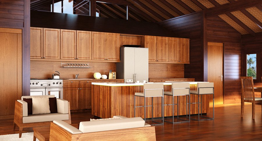 Quality Teak Wooden Kitchen Cabinets Teak Bali 