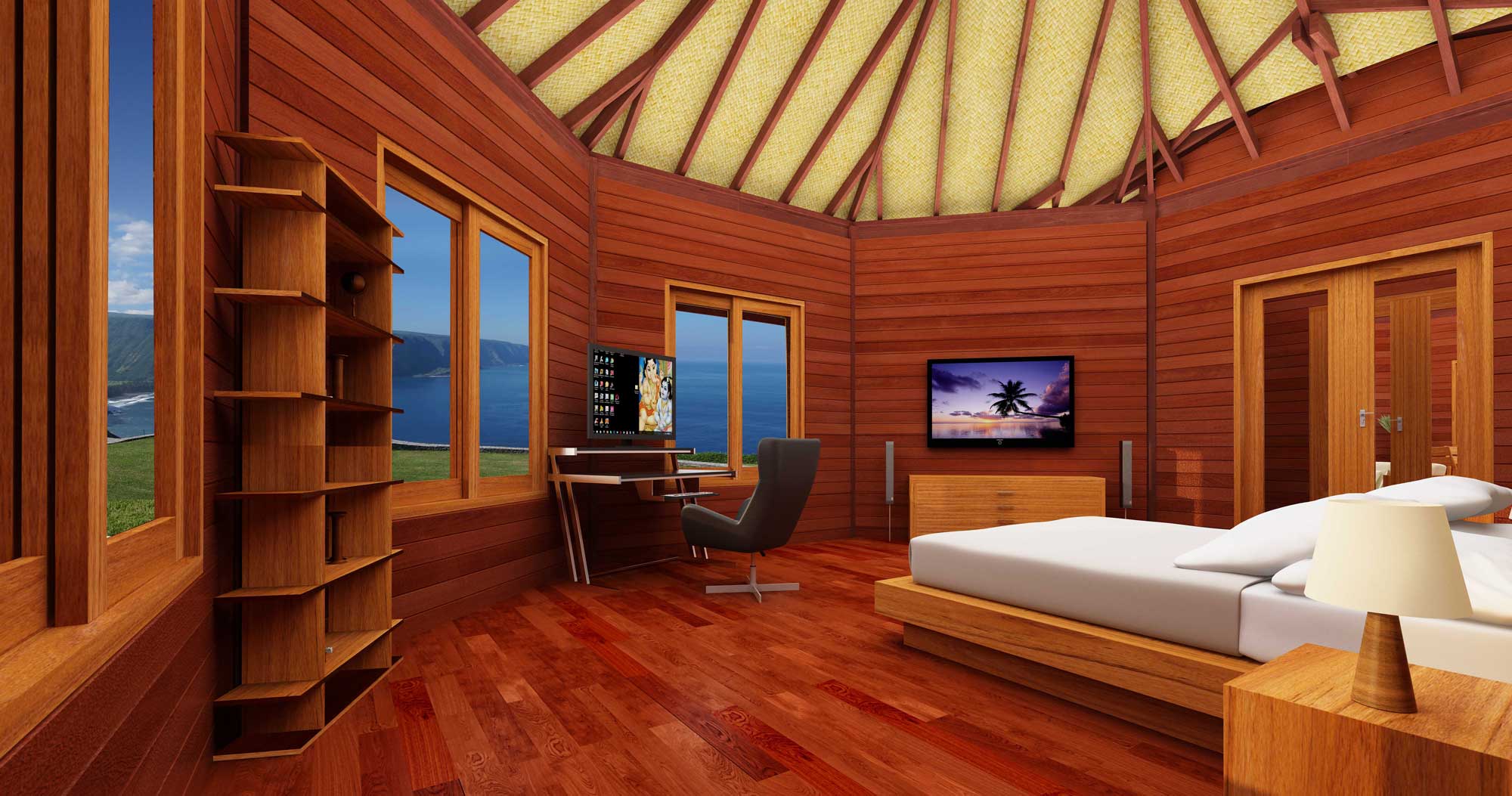 Hana Hale Design Octagonal Floor Plans Teak Bali